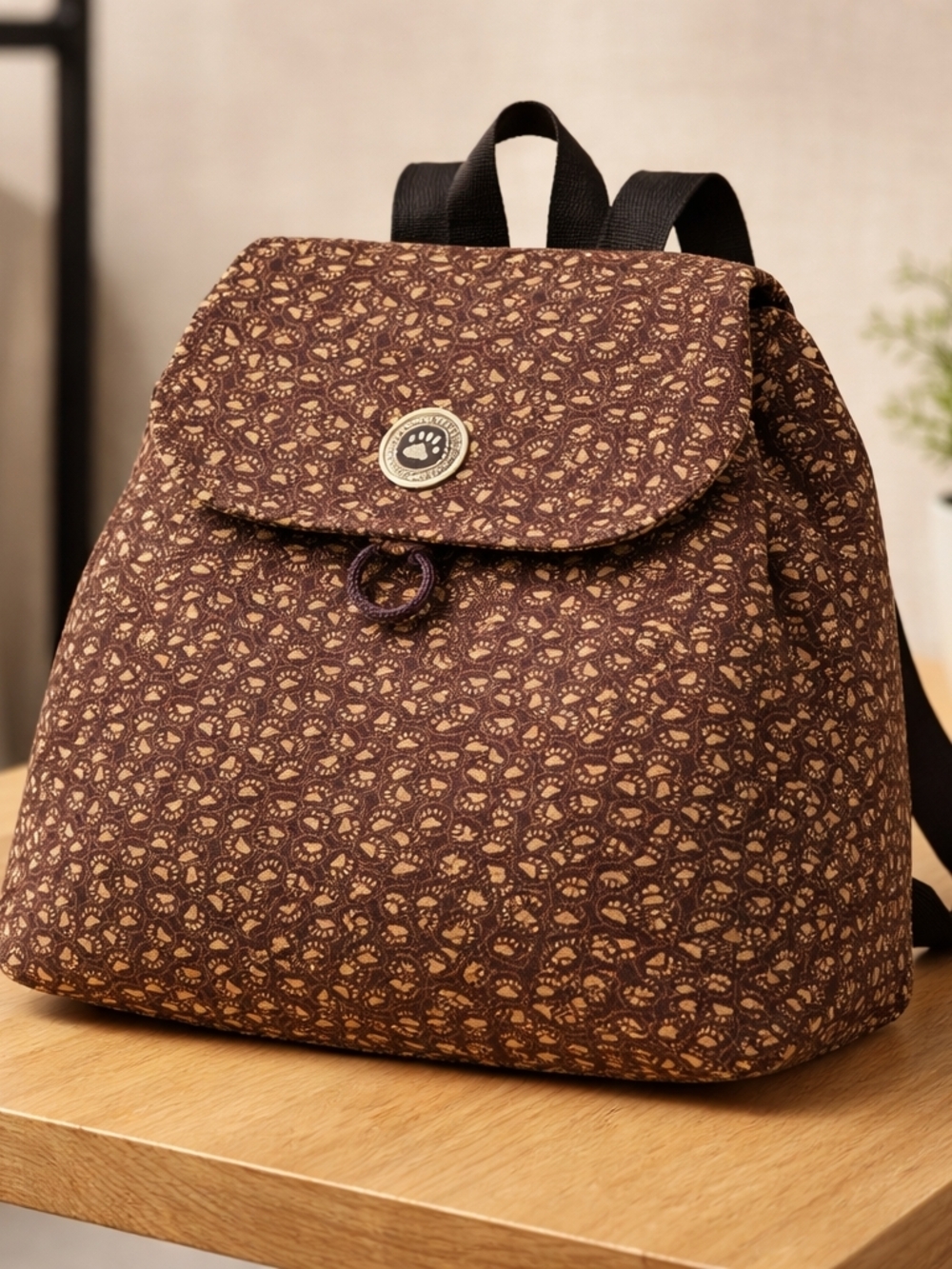 Friends of Boyds Bears Paw Patterned Backpack